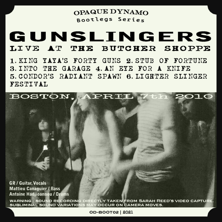 Gunslingers - Live At The Butcher Shoppe (Boston, April 7th 2010) - Back