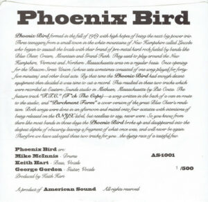 Phoenix Bird - F.T.C. / Parchment Farm (7" Vinyl)