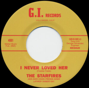 The Starfires – I Never Loved Her / Linda (7" Vinyl)