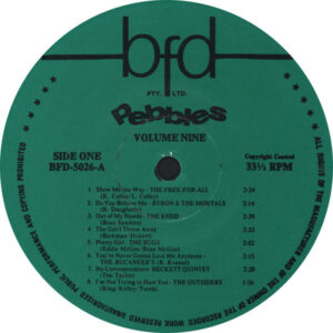 Various ‎/ Pebbles Vol. 9 : Original Punk Rock From The Psychedelic Sixties (Vinyl LP)