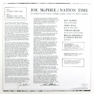 Joe McPhee / Nation Time (Vinyl LP)