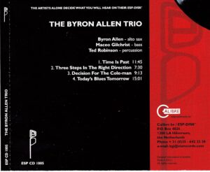 The Byron Allen Trio / The Byron Allen Trio (CD)