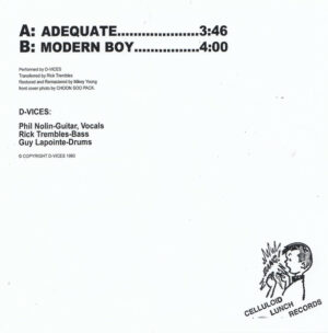 The D-Vices – Adequate/Modern Boy (7" Vinyl)