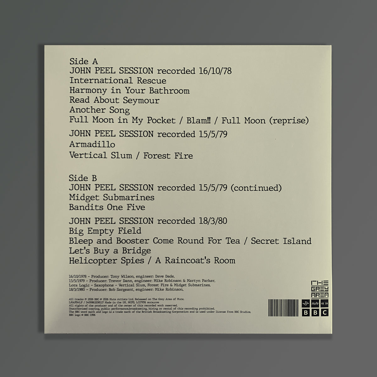 Swell Maps / The John Peel Sessions (Vinyl LP)