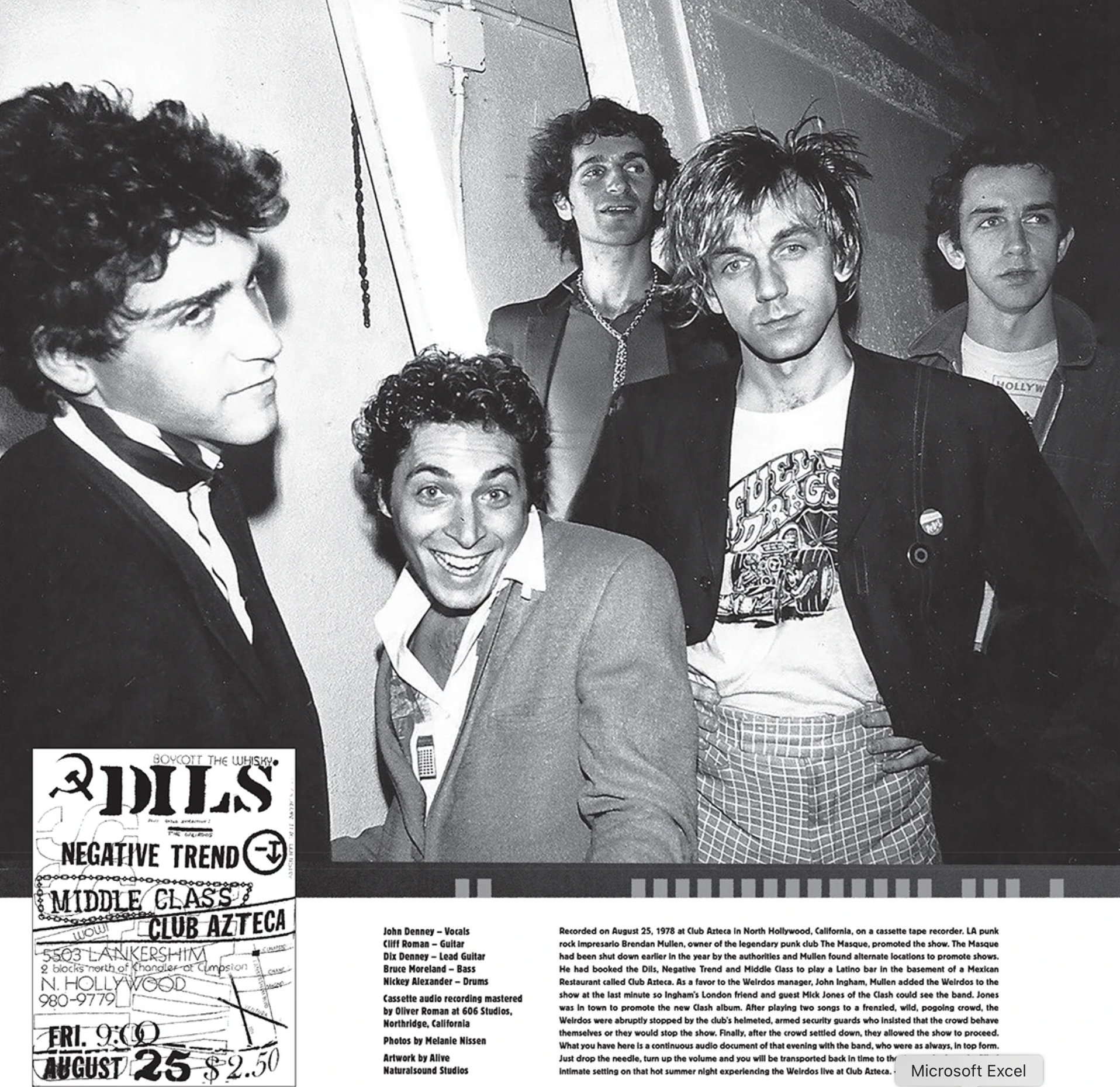 The Weirdos / Live! At The Club Azteca 1978 (Vinyl LP)