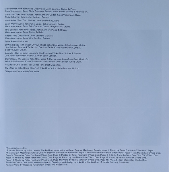 Yoko Ono With Plastic Ono Band / Fly (2 x Vinyl LP)