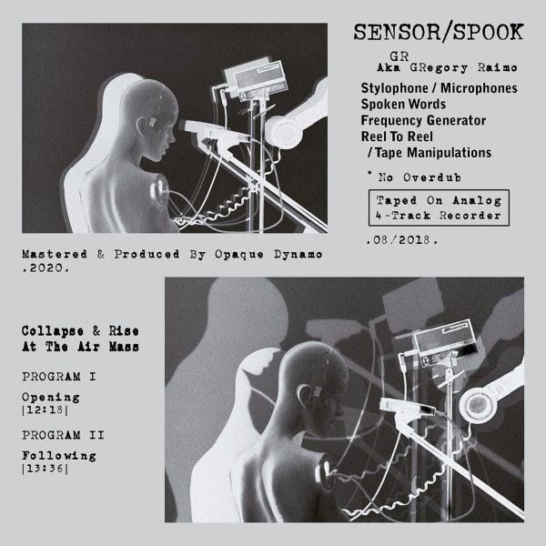 Sensor/Spook – Collapse & Rise At The Air Mass (Tape / Inside J-Card) Sensor/Spook - Collapse & Rise At The Air Mass (Tape / Inside J-Card)
